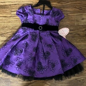 Purple Floral dress 18months